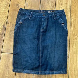 Vintage silver ilaria jean skirt
